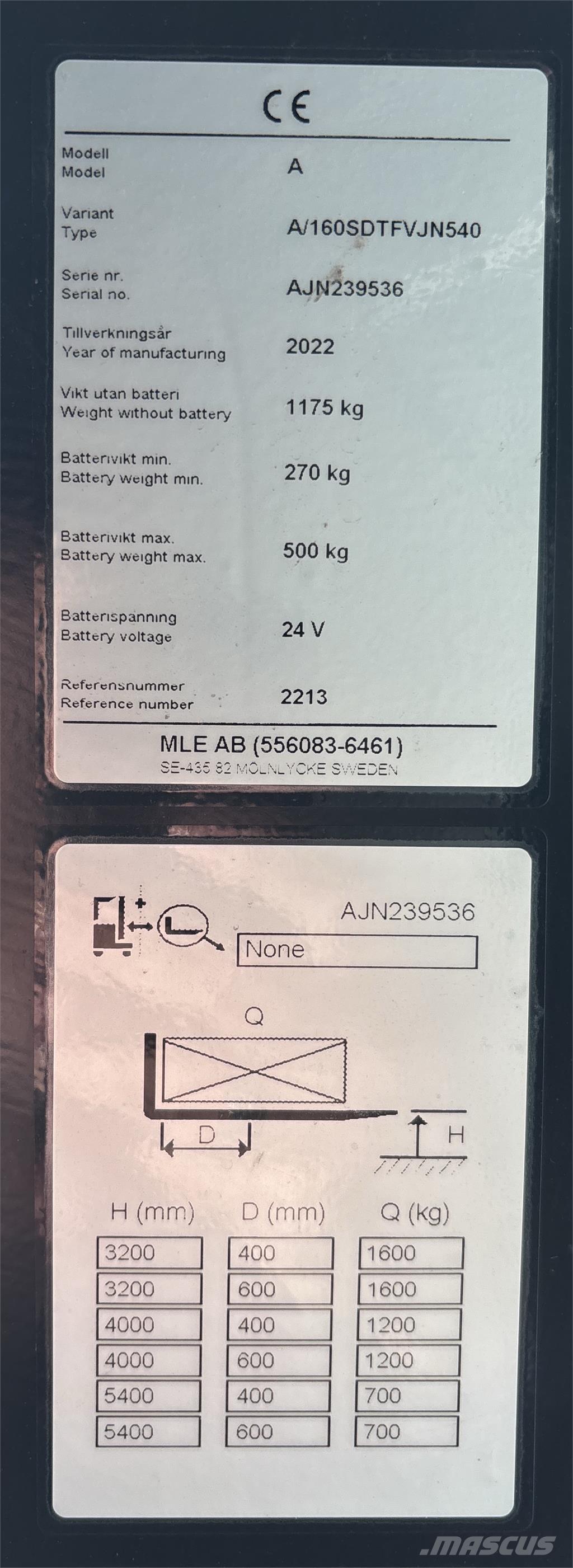 Atlet A160 Ajettavat pinoamisvaunut