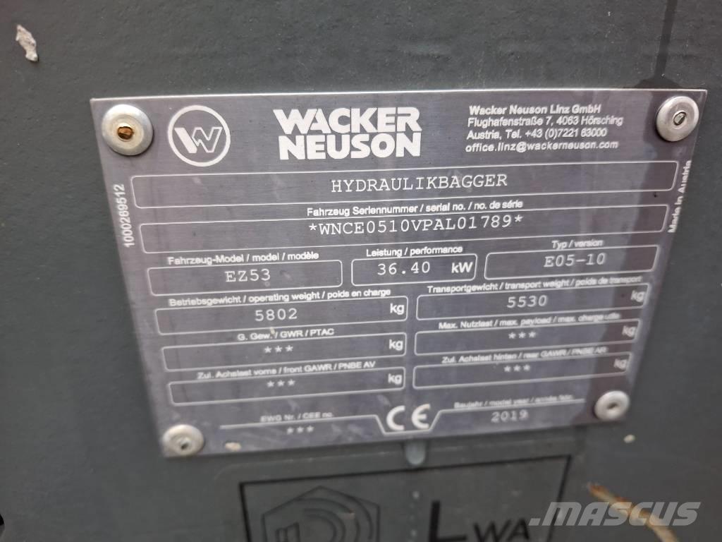 Wacker Neuson EZ 53 Minikaivukoneet < 7t