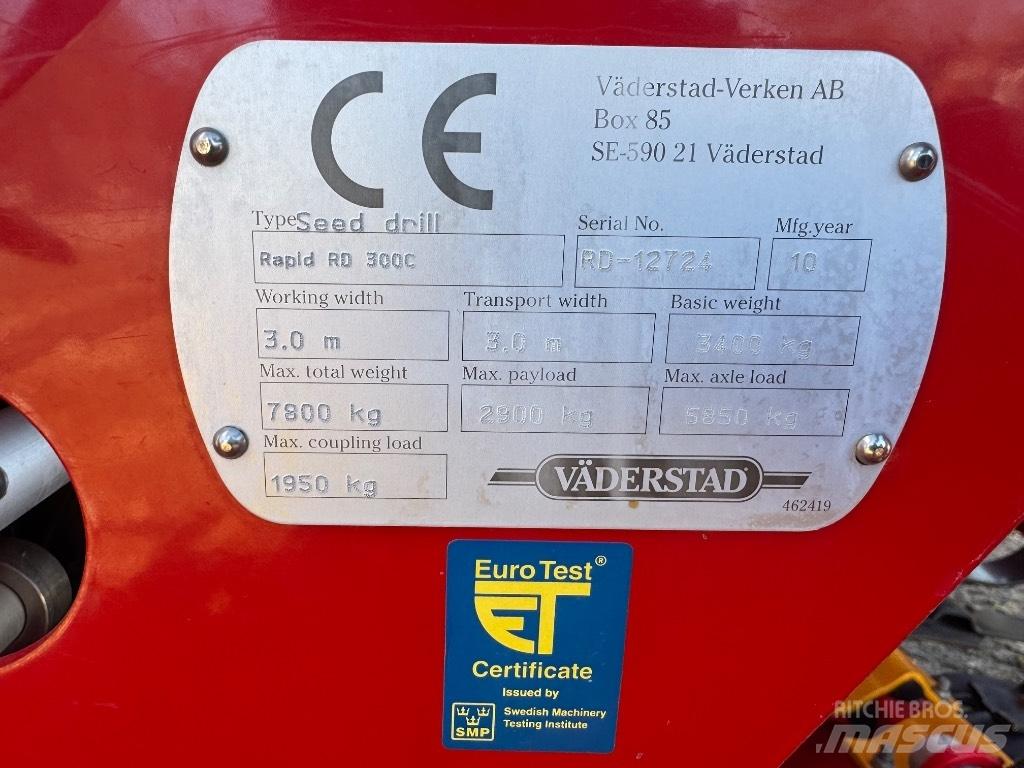 Väderstad Rapid 300C Kylvölannoittimet