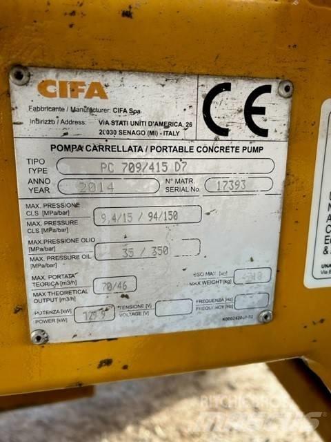 Cifa PC 709 / 415 D7 Betonipumppuautot