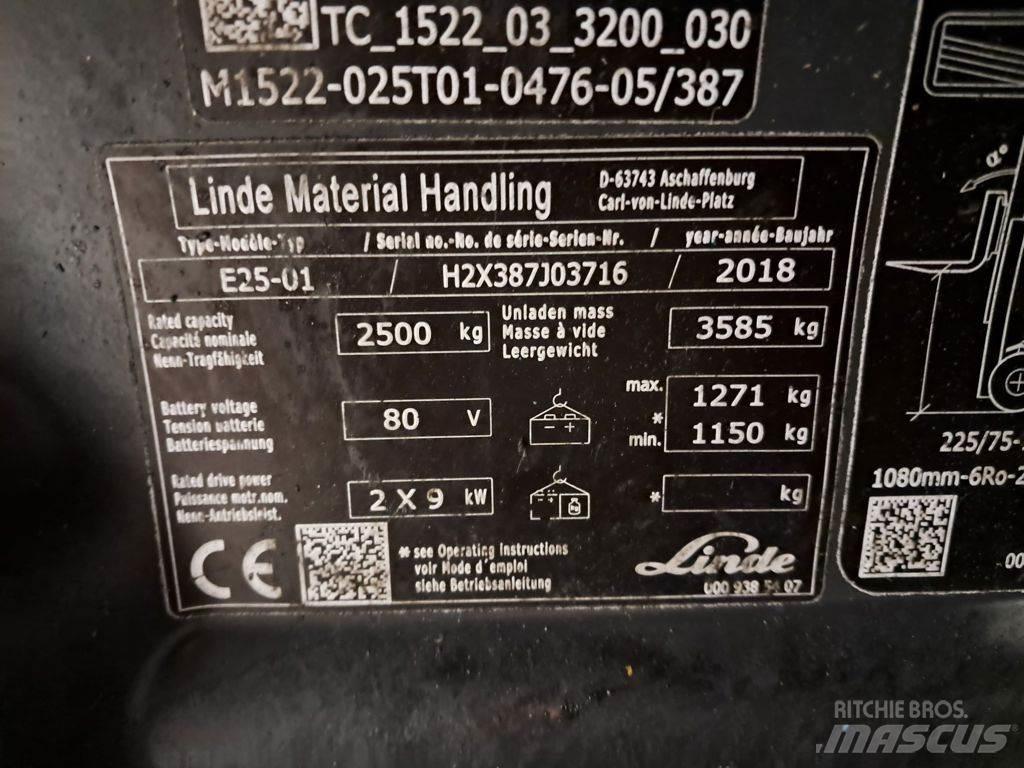 Linde E25-01 Sähkötrukit