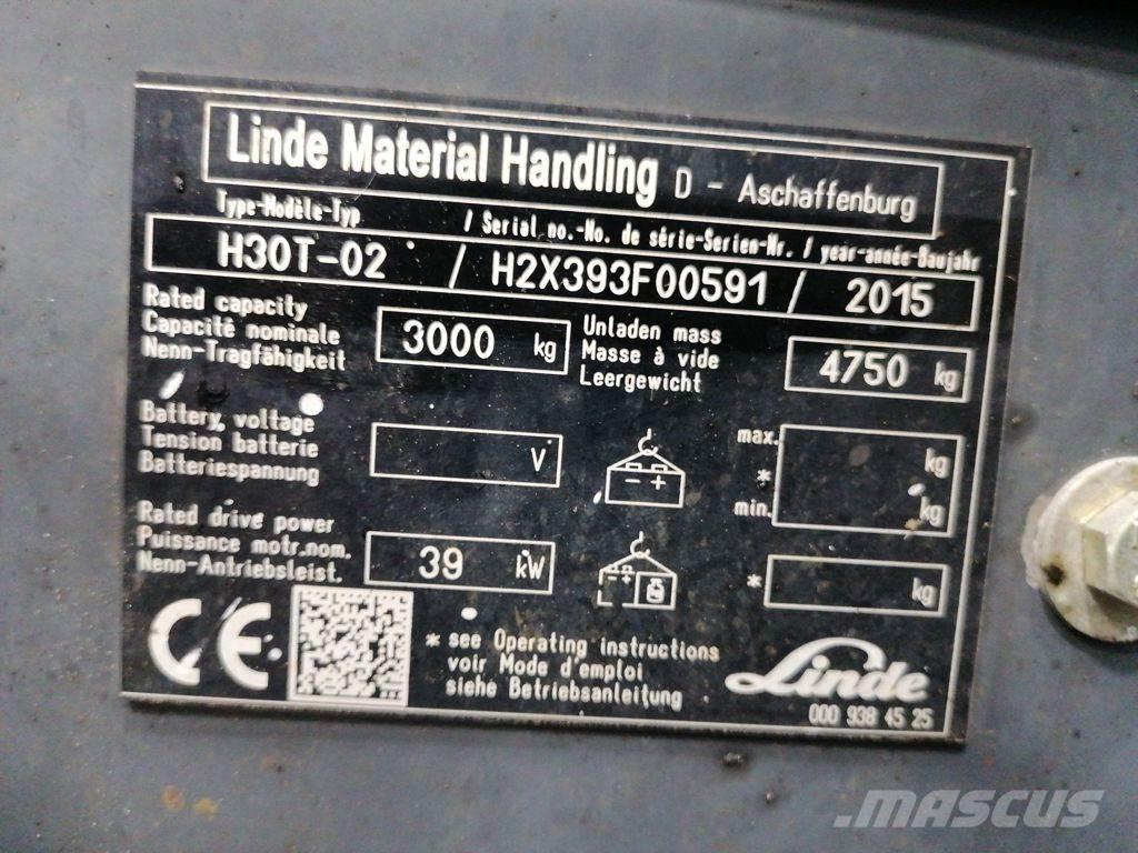 Linde H30T-02 Nestekaasutrukit