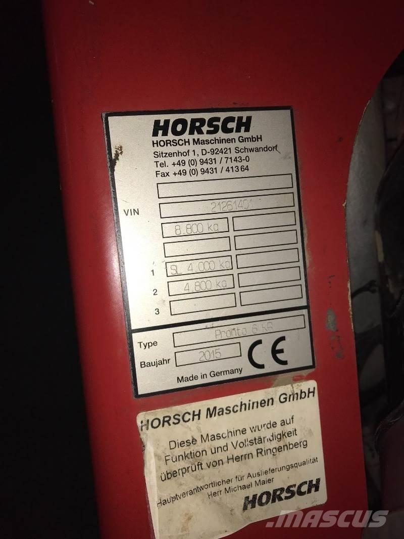 Horsch Pronto 6  KR Kylvölannoittimet