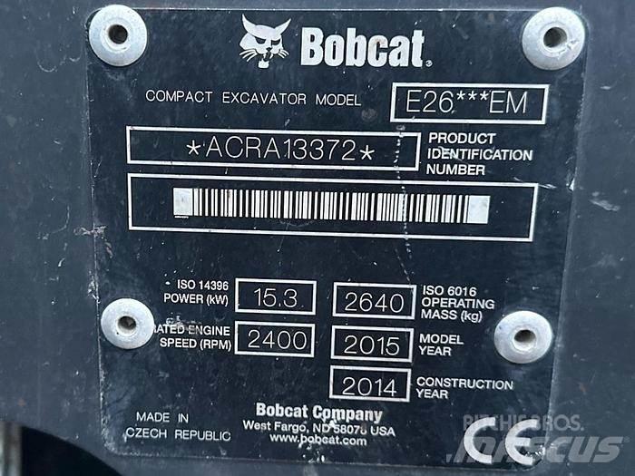 Bobcat E26 Minikaivukoneet < 7t