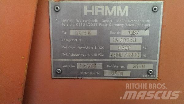 Hamm DV8K Tandemjyrät