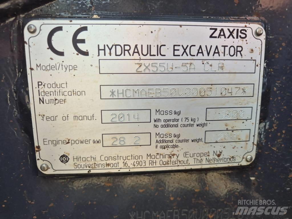 Hitachi ZX55U-5 Minikaivukoneet < 7t