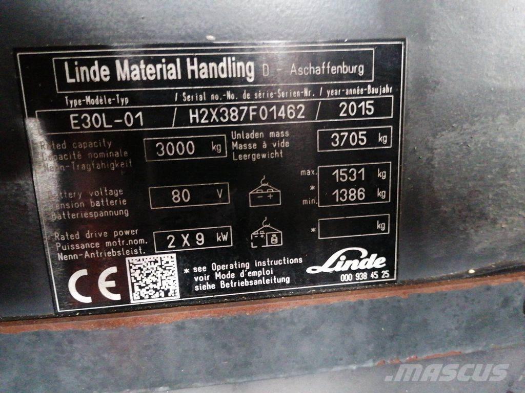 Linde E30L-01 Sähkötrukit