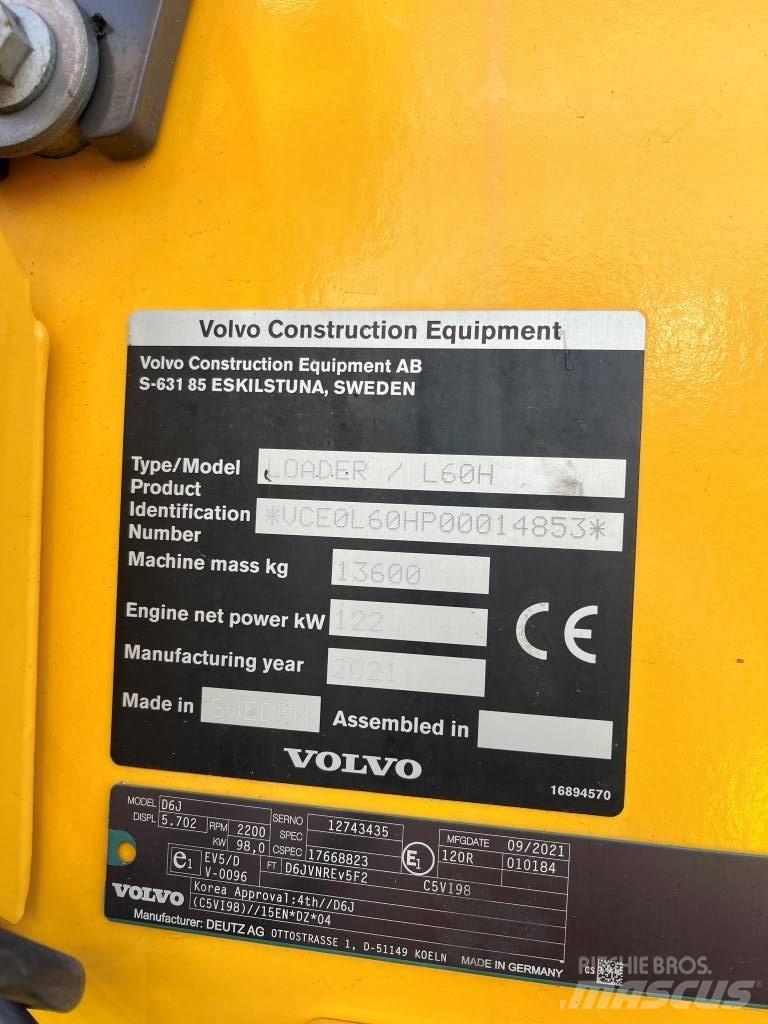 Volvo L60H Pyöräkuormaajat