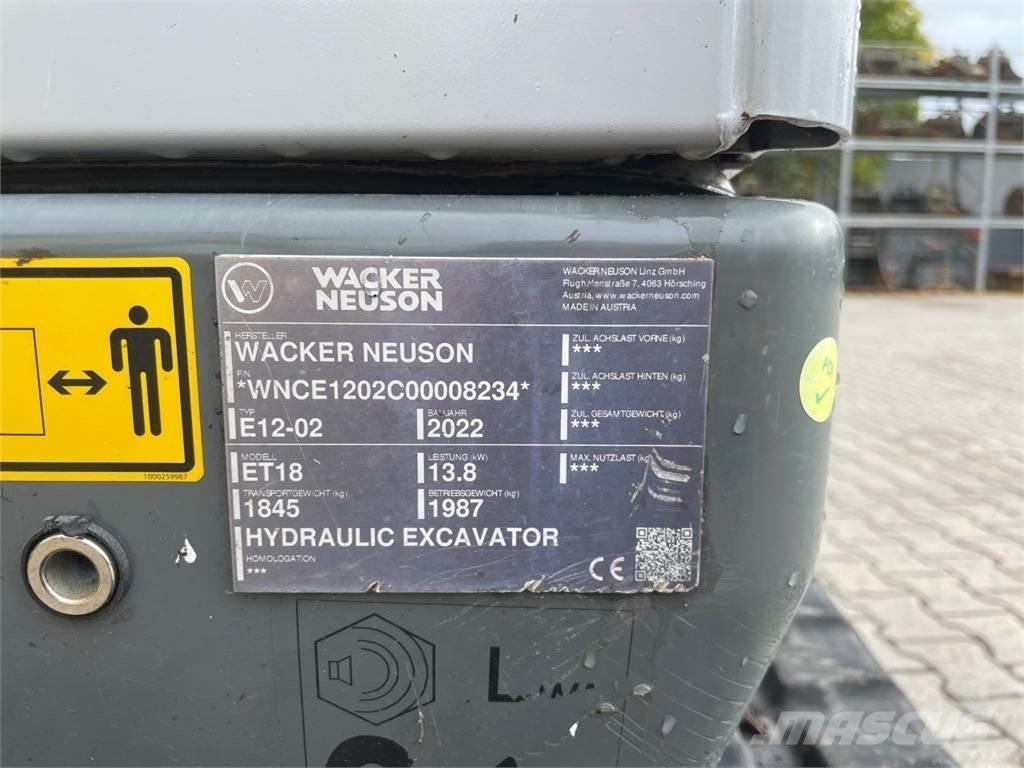 Wacker Neuson ET18 Telakaivukoneet