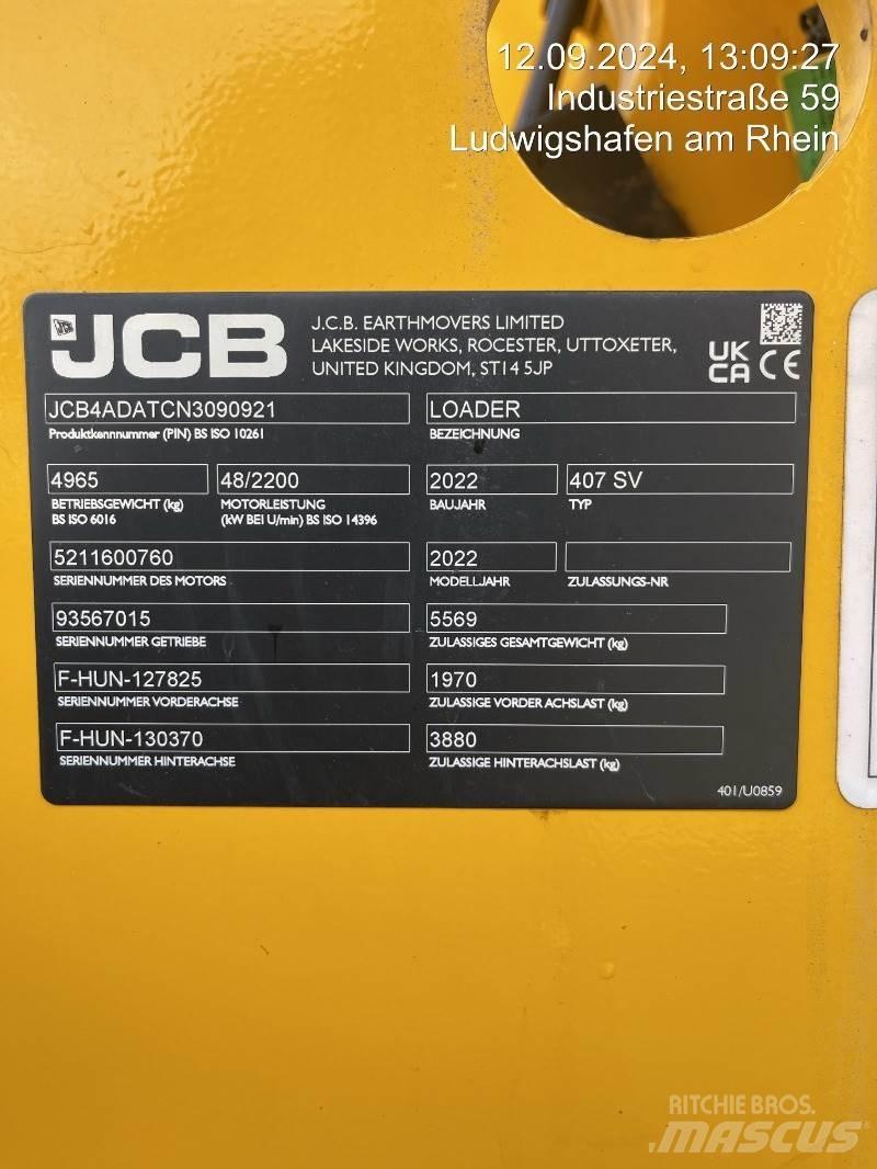 JCB 407 Pyöräkuormaajat