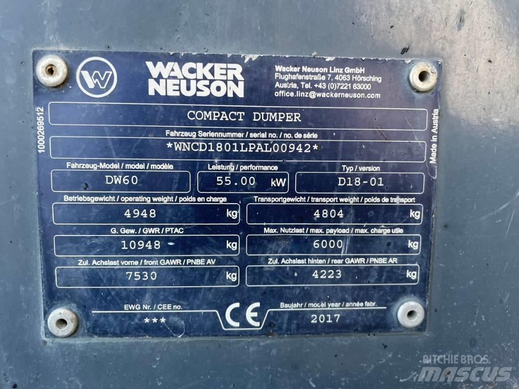 Wacker Neuson DW60 Minidumpperit