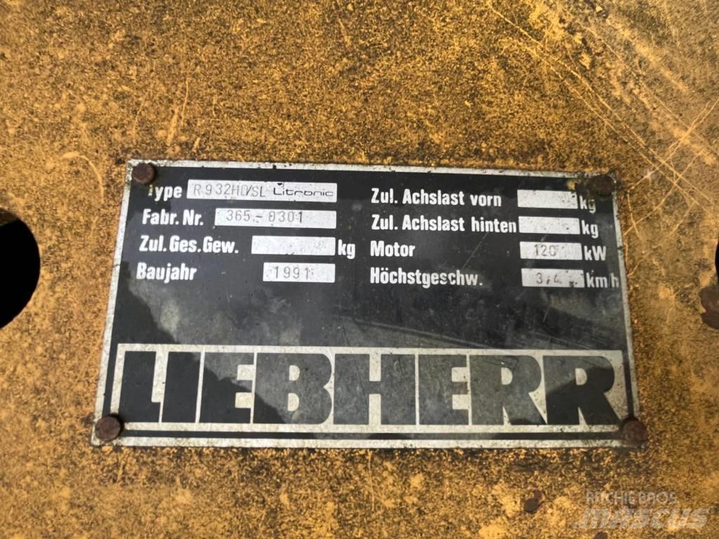 Liebherr 932 Telakaivukoneet