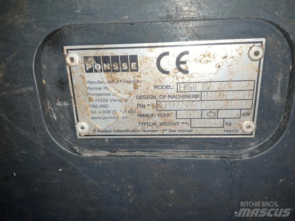 Ponsse ERGO 8W Harvesterit