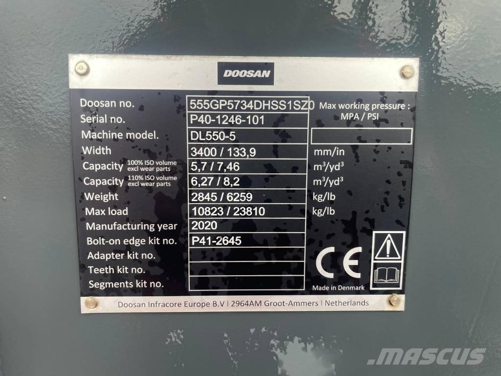 Doosan DL550 bucket Kauhat