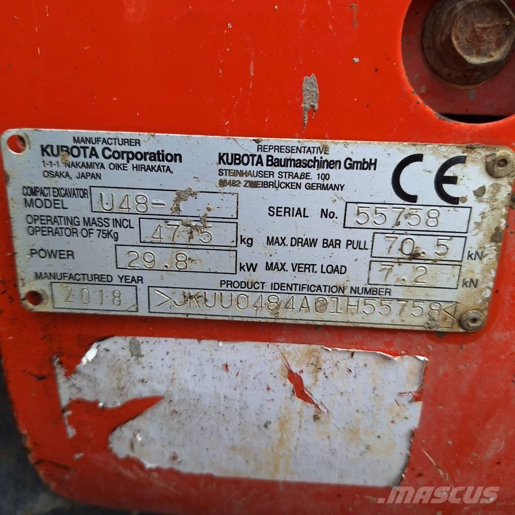 Kubota U 48-4 Minikaivukoneet < 7t
