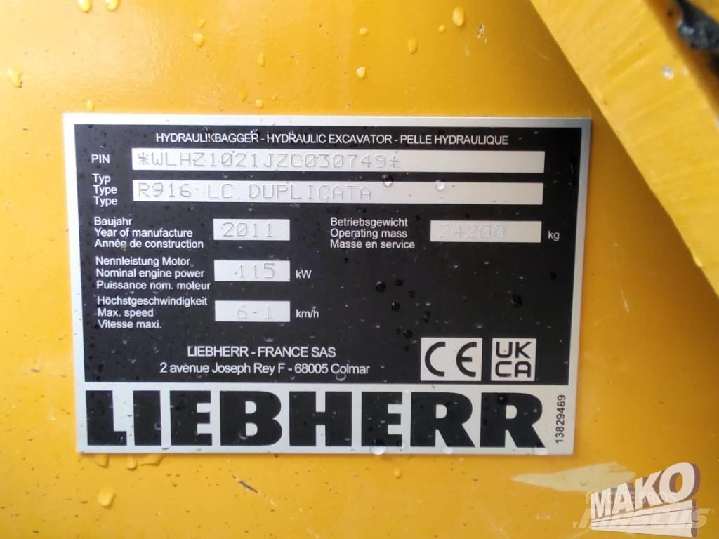 Liebherr R 916 Telakaivukoneet