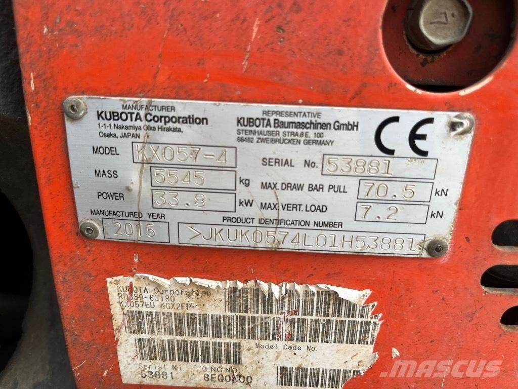 Kubota KX 057-4 Minikaivukoneet < 7t