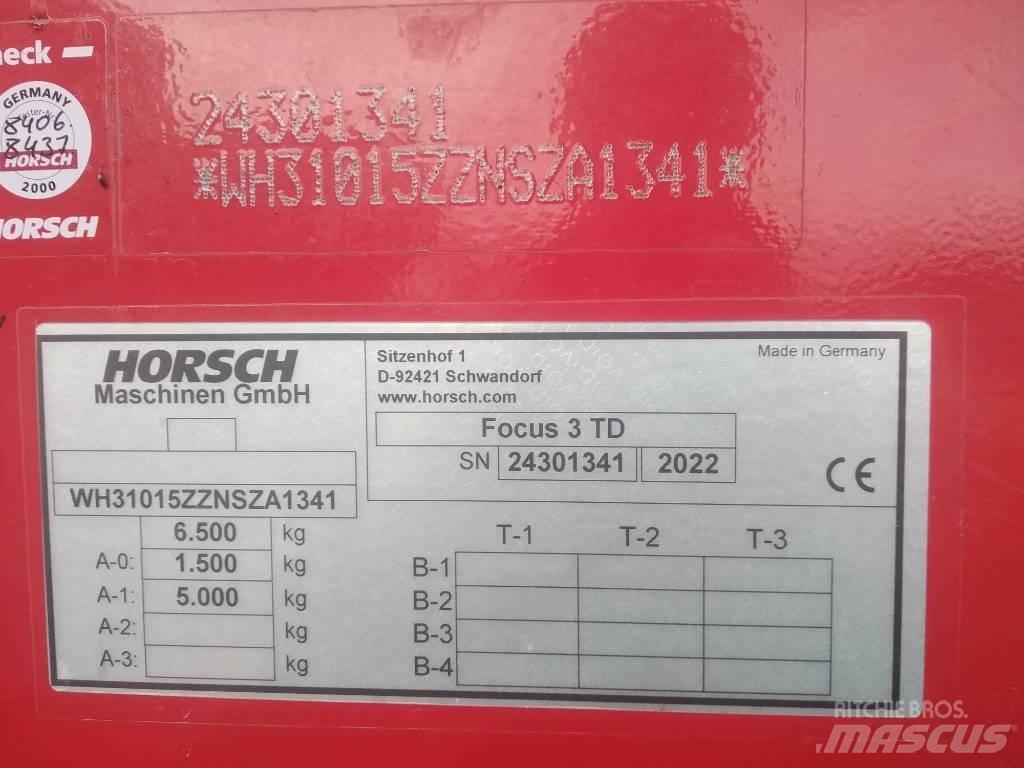 Horsch Focus 3 TD Kylvökoneet