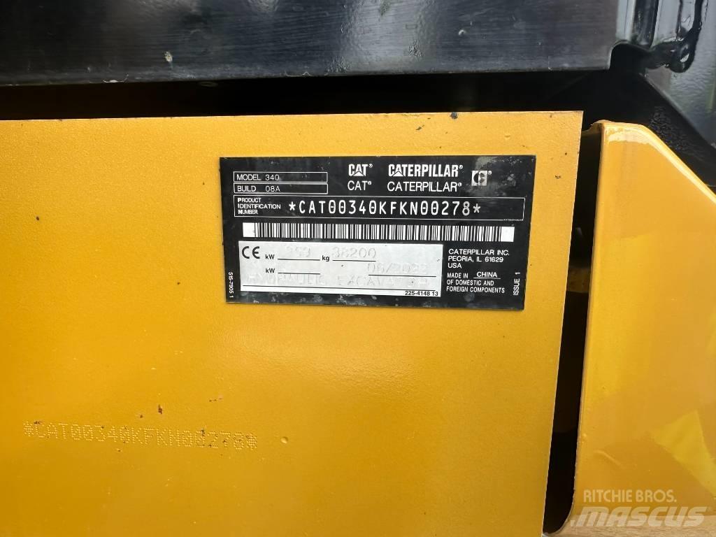 CAT 340 Telakaivukoneet