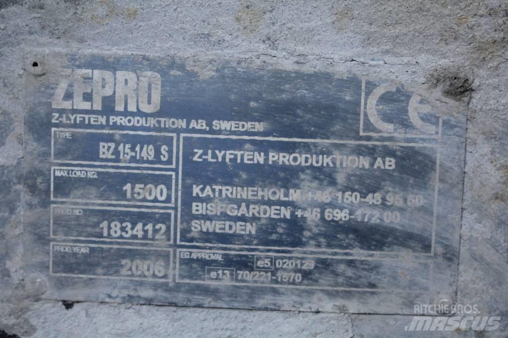  Zepro bakgavellyft Hydrauliikka