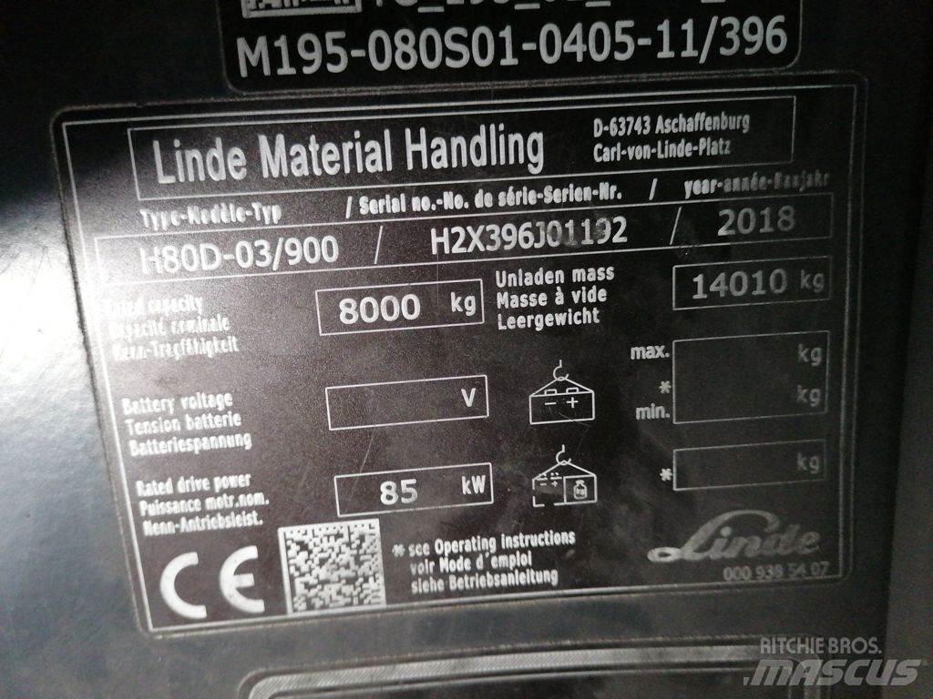 Linde H80D-03/900 Dieseltrukit