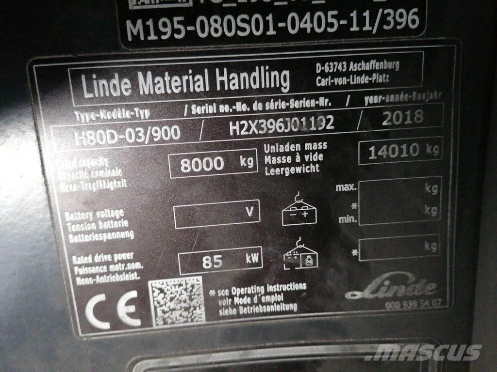 Linde H80D-03/900 Dieseltrukit