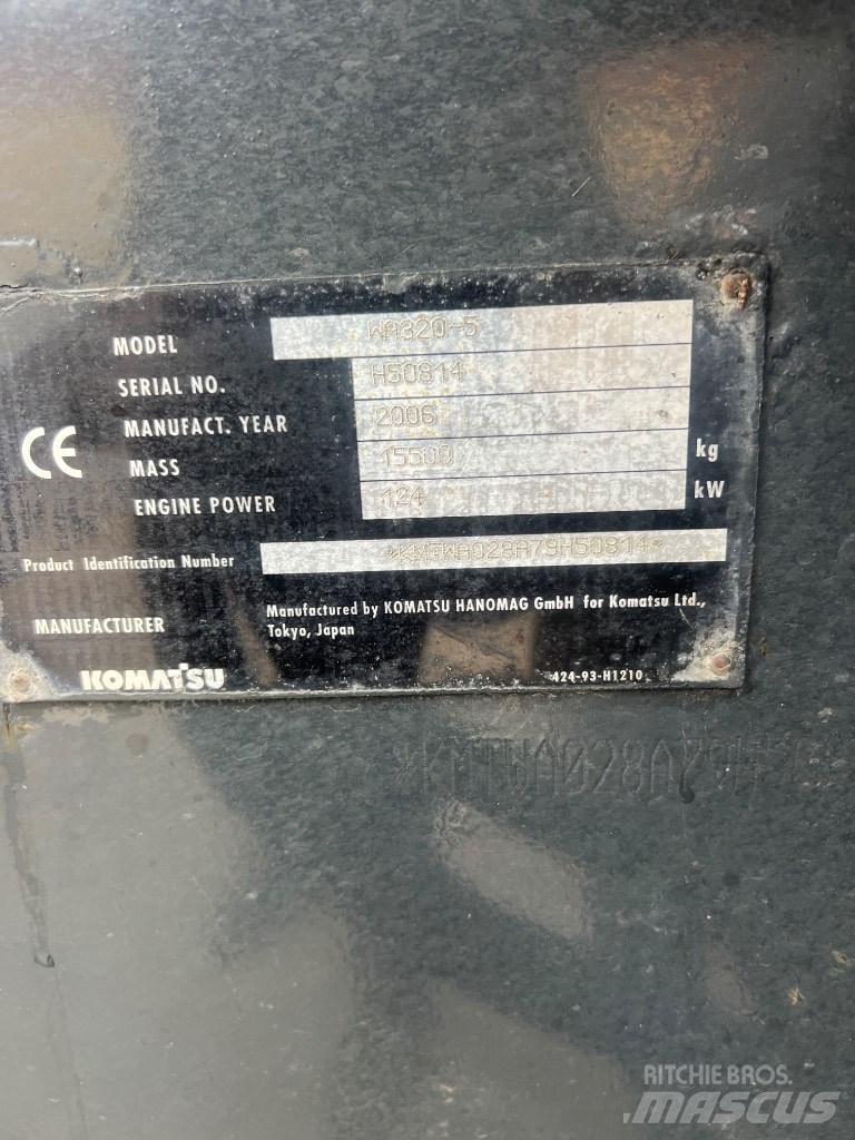 Komatsu WA 320-5 Pyöräkuormaajat
