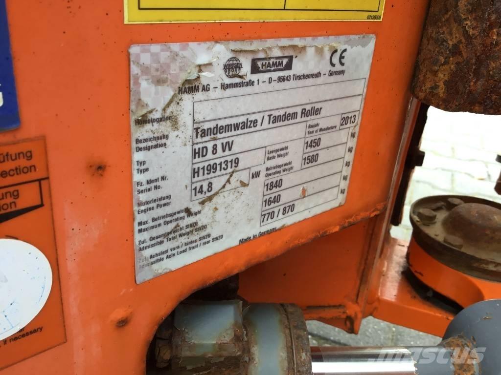 Hamm HD 8 VV Tandemjyrät