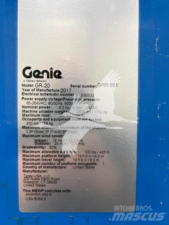 Genie GR20 Henkilönostimet ja nostolaitteet