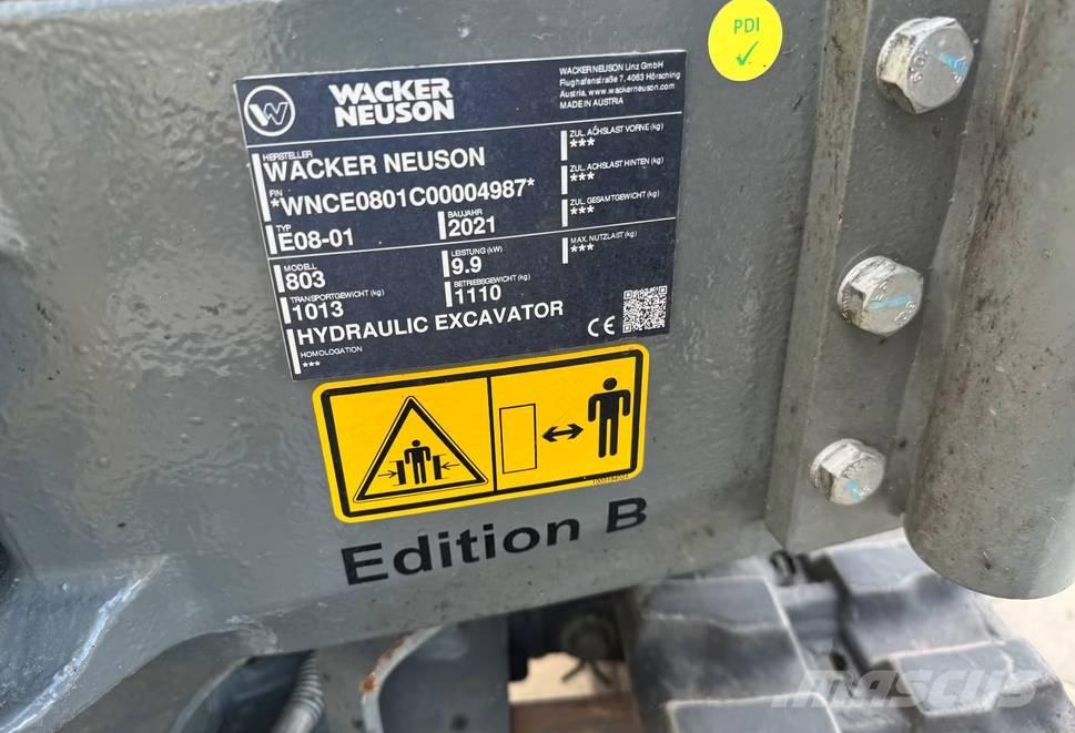 Wacker Neuson 803 Telakaivukoneet