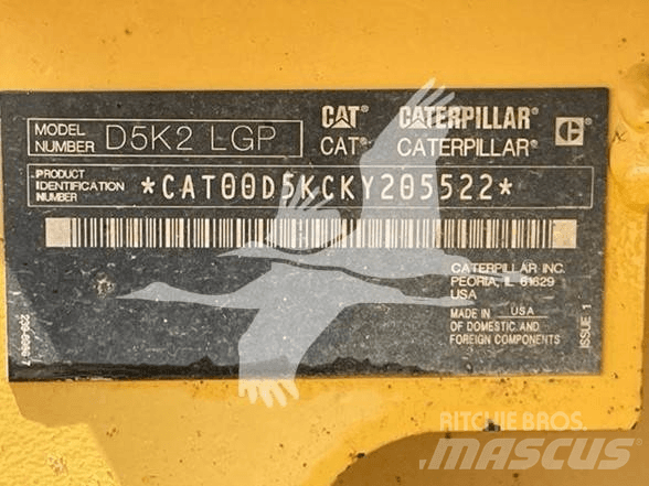 CAT D5K2 LGP Telaketjupuskutraktorit