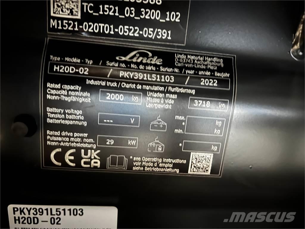 Linde H20D Dieseltrukit