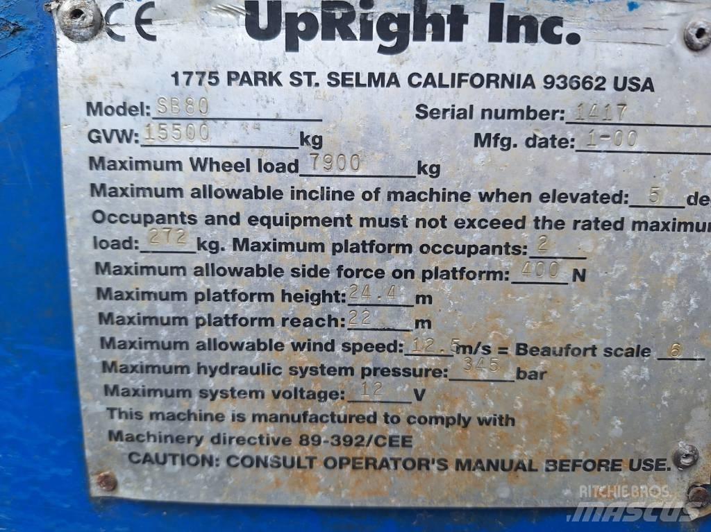 UpRight SB80 Teleskooppipuominostimet