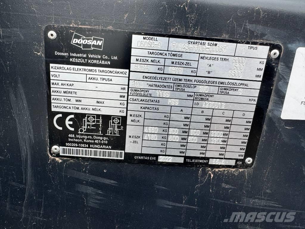 Doosan D 50,  130üó!!! 5t Dieseltrukit