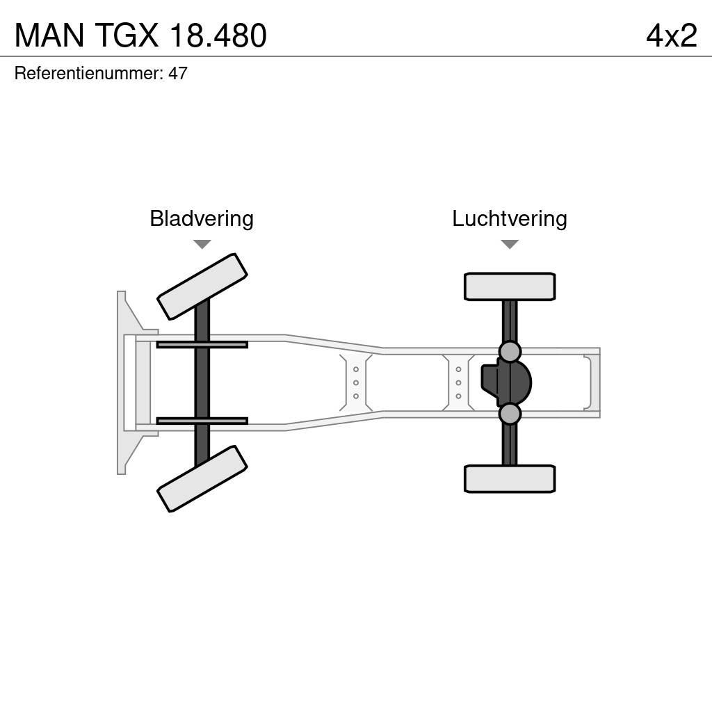 MAN TGX 18.480 Vetopöytäautot