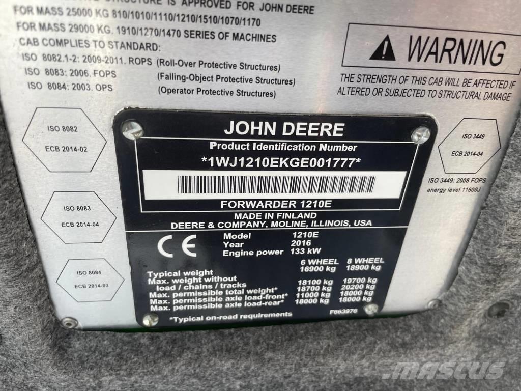 John Deere 1210 E Kuormatraktorit