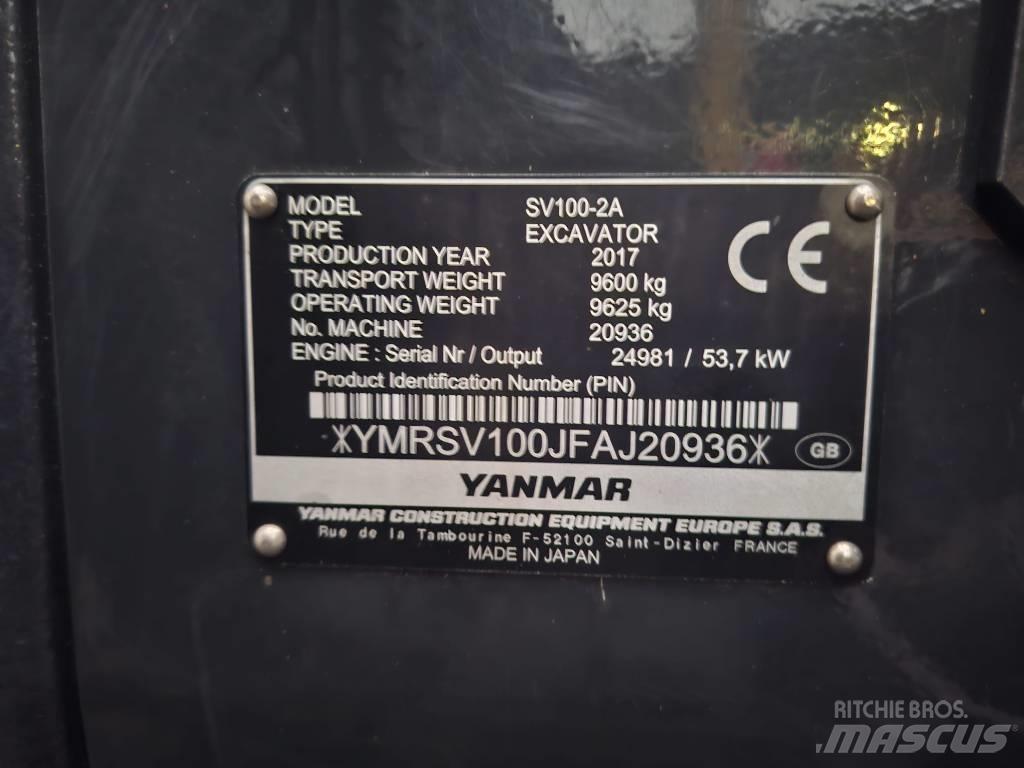 Yanmar SV 100-2A Midikaivukoneet 7t - 12t