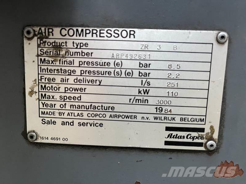 Atlas Copco ZR 3 B Kompressorit