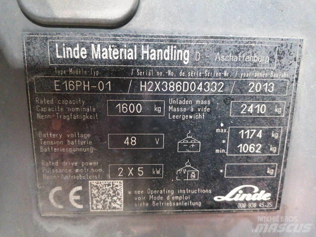 Linde E16PH-01 Sähkötrukit