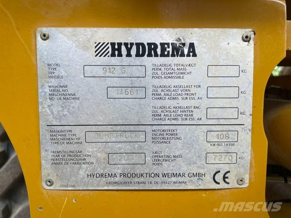 Hydrema 912 G Dumpperit