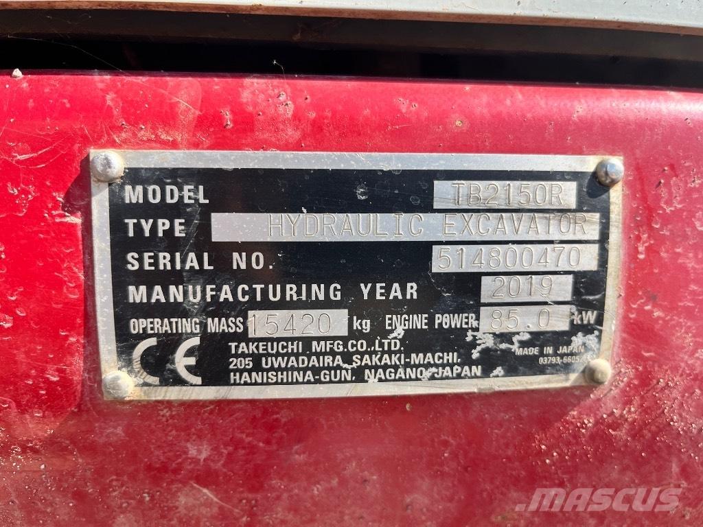 Takeuchi TB 2150 R Telakaivukoneet