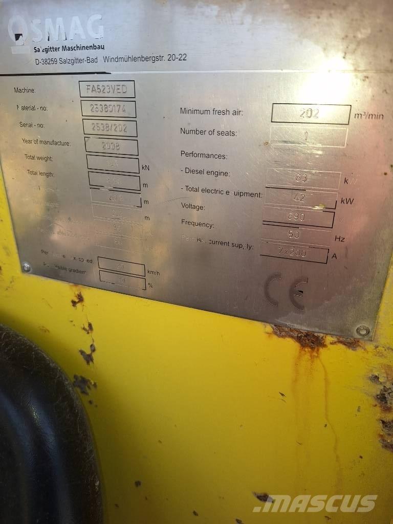 Nordmeyer SMAG FA523 Muut maanalaiset louhintalaitteet