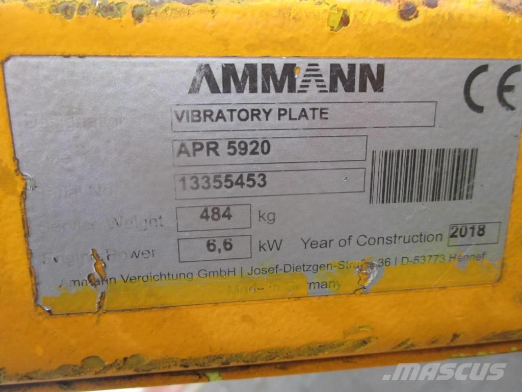 Ammann APR 5920 Tärylevyt