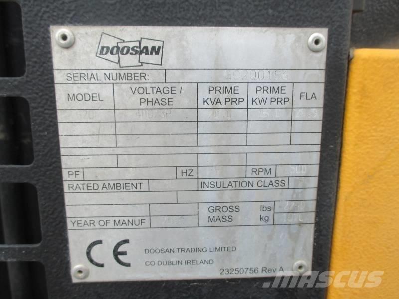 Doosan G 20 Dieselgeneraattorit
