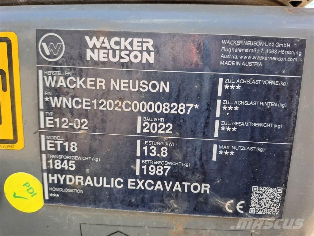 Wacker Neuson ET18 Telakaivukoneet