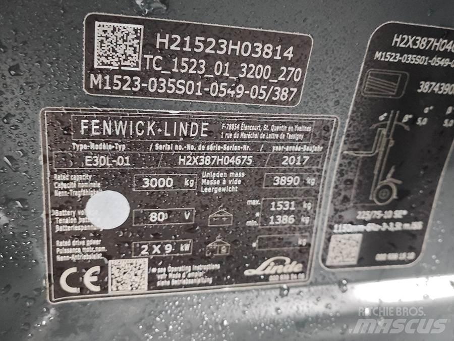 Linde E30L-01 Sähkötrukit