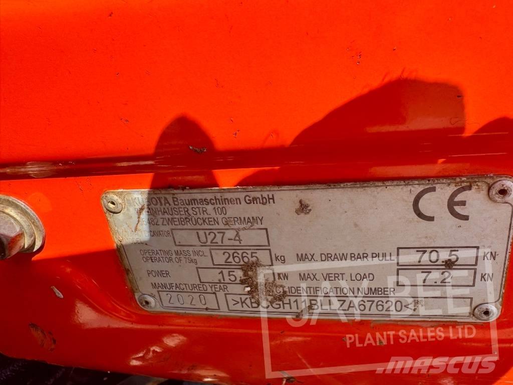 Kubota U 27-4 Minikaivukoneet < 7t