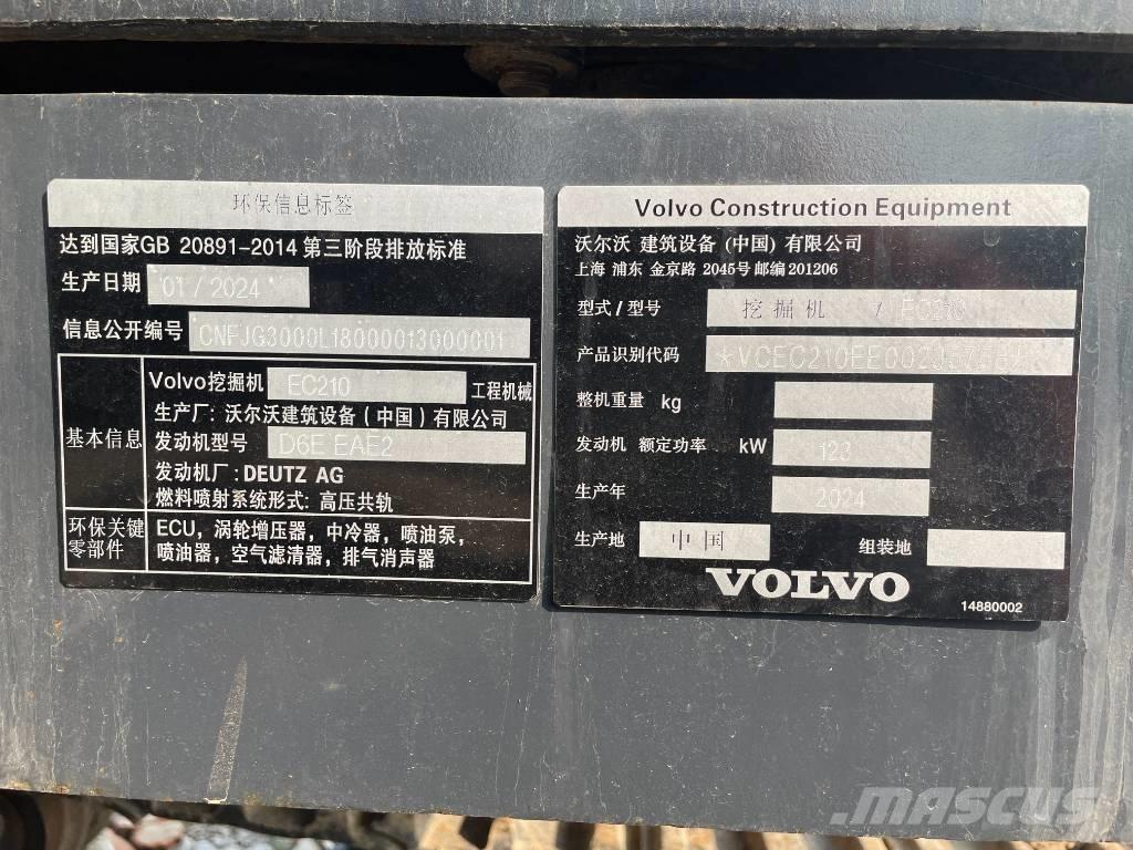 Volvo EC 210 Telakaivukoneet