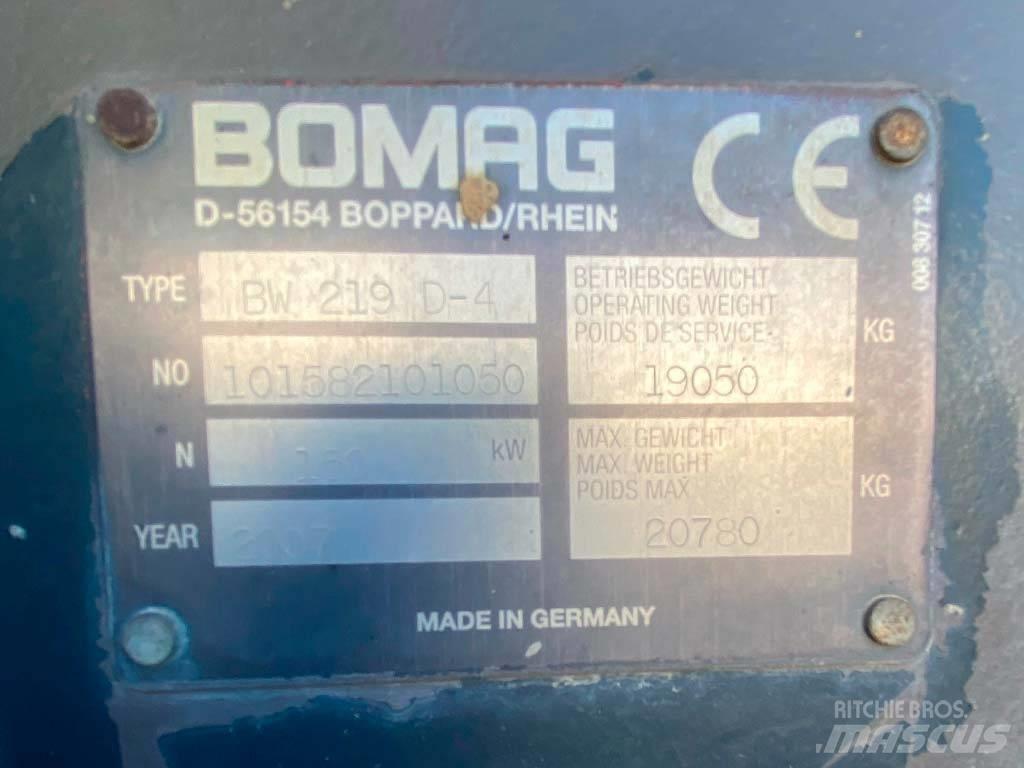 Bomag BW 219 D-4 Yksivalssijyrät