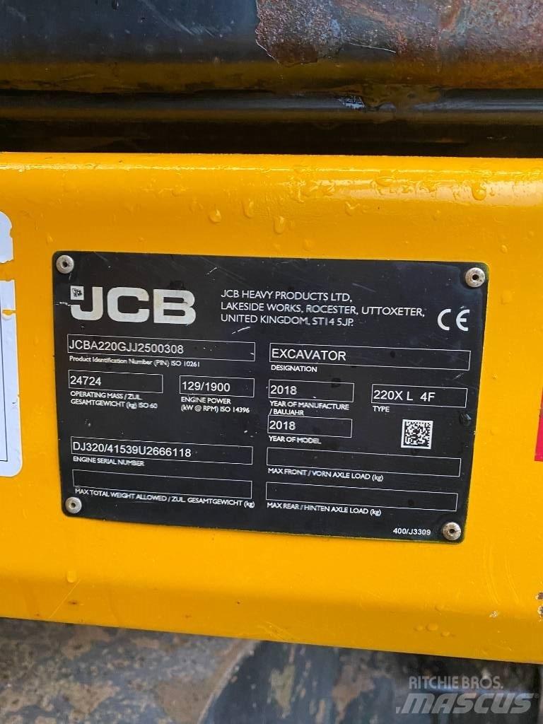 JCB 220 XL Telakaivukoneet